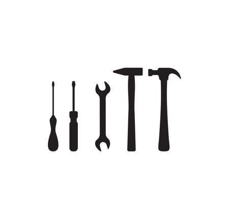 Vector illustration of the working toolsのイラスト素材