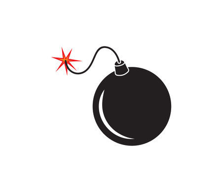 Vector illustration of the comics bombのイラスト素材