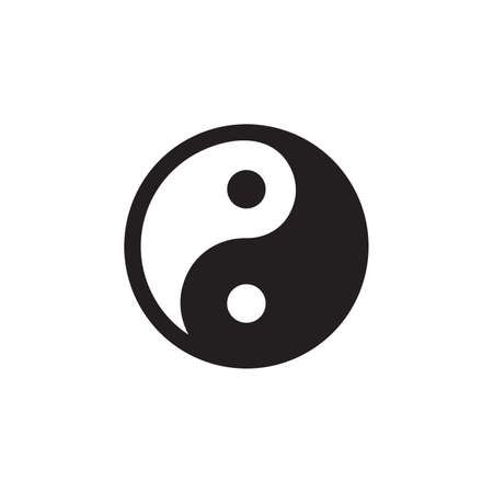 Vector illustration of the Yin Yang symbolのイラスト素材