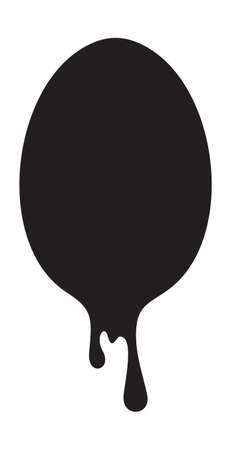 Vector illustration of the dripping eggのイラスト素材