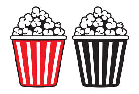 Vector illustration of the popcornsのイラスト素材