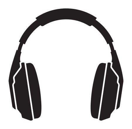 Vector illustration of the headphonesのイラスト素材