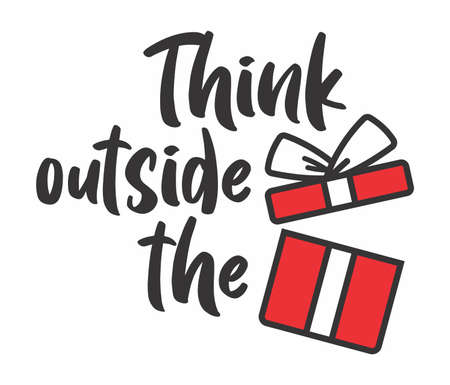 Vector illustration of the Think outside the boxのイラスト素材