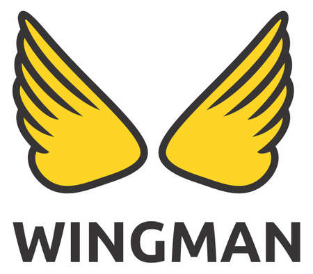 Vector illustration of the wingmanのイラスト素材