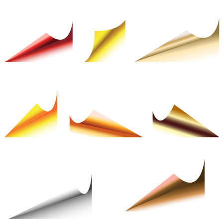 Vector of page corners.のイラスト素材