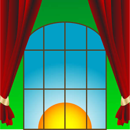 Window in the roomのイラスト素材