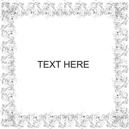 artistic frame, black, whiteのイラスト素材