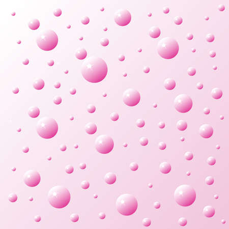 pink bubbles, waterのイラスト素材