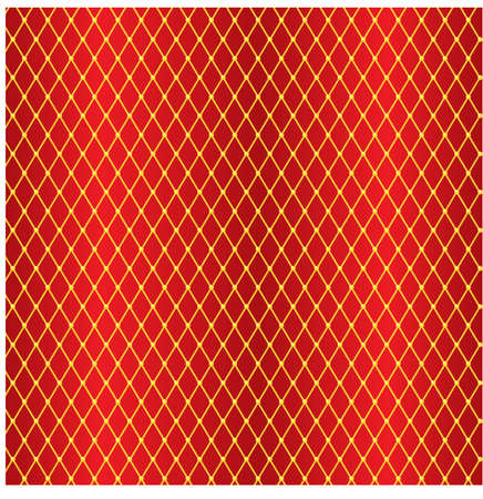 Red curtains with gold elementsのイラスト素材