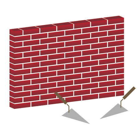 Bricks wallのイラスト素材