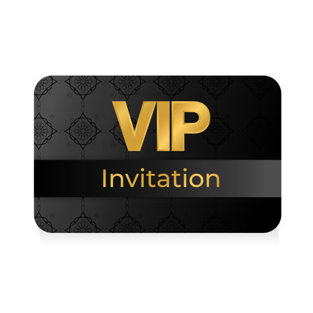 Dark VIP invitation card. Luxury vector imageのイラスト素材