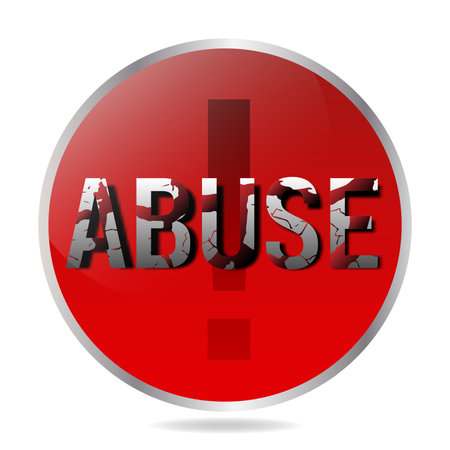 Round sign Attention Abuseのイラスト素材