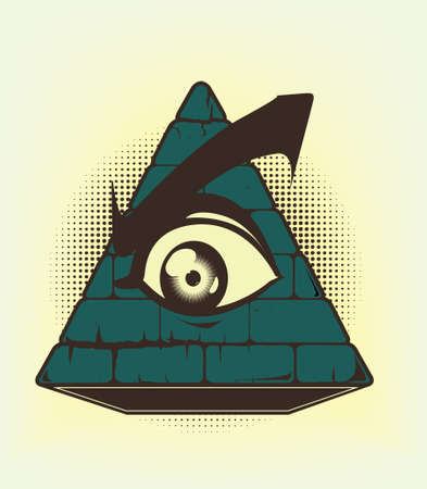 pyramid symbolのイラスト素材