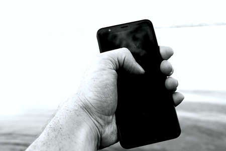Phone in hand