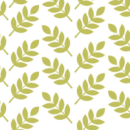 Leaves seamless pattern. Colorful. On white background.のイラスト素材