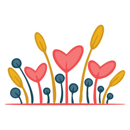 Simple abstract Love decor. Elements for banners and cards.のイラスト素材