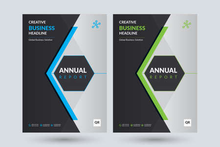 Corporate Annual Report Design Templateのイラスト素材