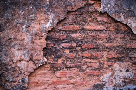 Old historical building brick wall Grunge patterns can be used as a texture background wallpaperの写真素材