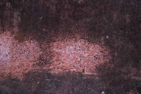 Texture of old rustic wall covered with brown stucco. Abstract background for design