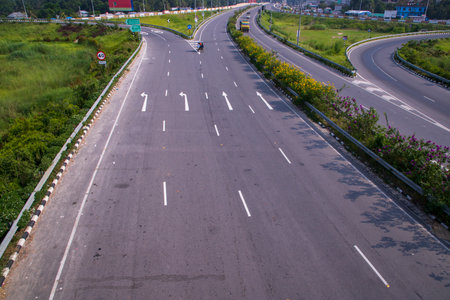 Divide Expressway road  in Bhanga Interexchange of Bangladesh