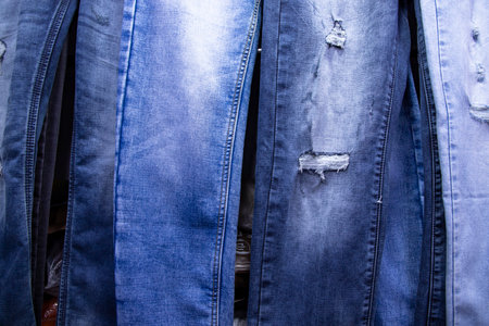 Variety Jeans pant pattern texture Can be used as a Background wallpaperの写真素材