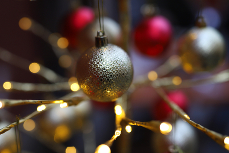 Christmas tree baubleの写真素材