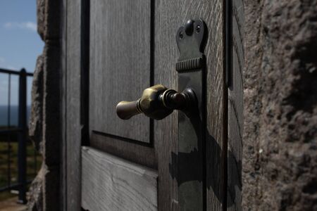 old door handle, Bornholmの写真素材