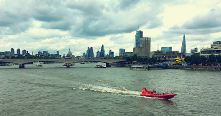 Thames river in London, United Kingdom
