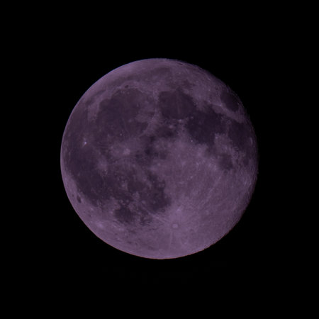 Moon closeup showing the detailsの写真素材