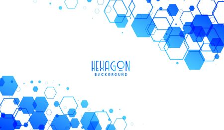 Modern hexagon background vector