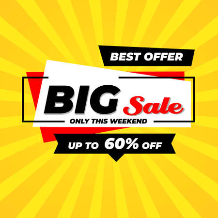 vector illustration of a sale bannerのイラスト素材