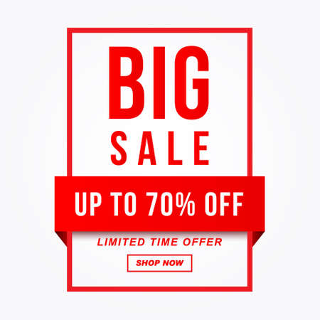 vector illustration of a sale poster with white backgroundのイラスト素材
