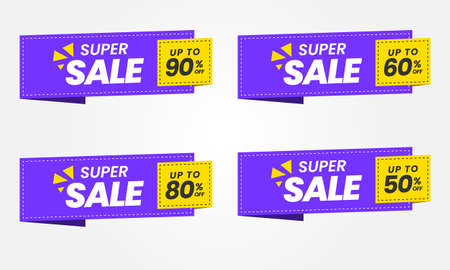 vector illustration set sale labelsのイラスト素材