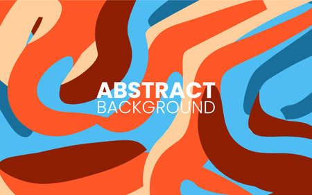 abstract flat fluid creative backgroundsのイラスト素材