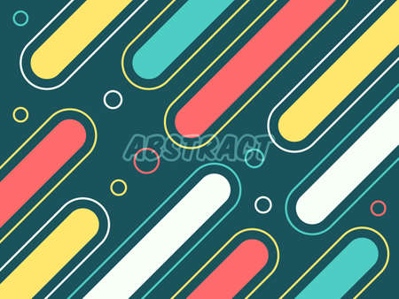abstract colorful flat fluid backgroundのイラスト素材