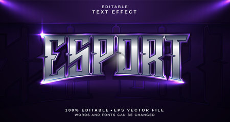 Editable text style effect - Esport text style theme.のイラスト素材