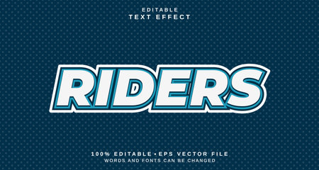 Editable text style effect - Riders text style theme.のイラスト素材