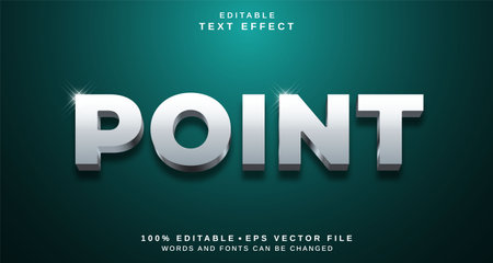 Editable text style effect - Point text style theme. for your projectのイラスト素材