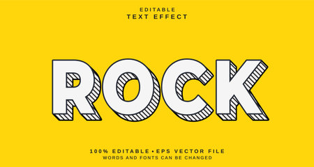 Editable text style effect - Rock text style theme. for your projectのイラスト素材