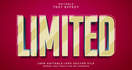 Editable text style effect - Limited text style theme. for your projectのイラスト素材