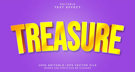Editable text style effect - Treasure text style theme. for your projectのイラスト素材