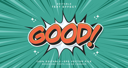 Editable text style effect - Comic text style theme. for your projectのイラスト素材