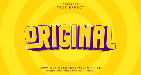 Editable text style effect - Original text style theme. for your projectのイラスト素材