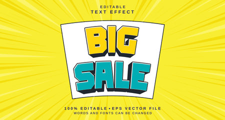 Editable text style effect - Big Sale text style theme. for your projectのイラスト素材