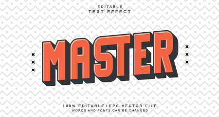 Editable text style effect - Master text style theme. for your projectのイラスト素材