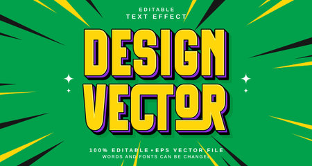 Editable text style effect - Design Vector text style theme. for your projectのイラスト素材