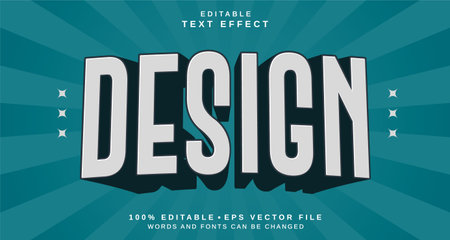 Editable text style effect - Design text style theme. for your projectのイラスト素材