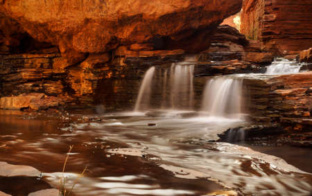 Silky Waterfall , Karijini , Western Australiaの写真素材
