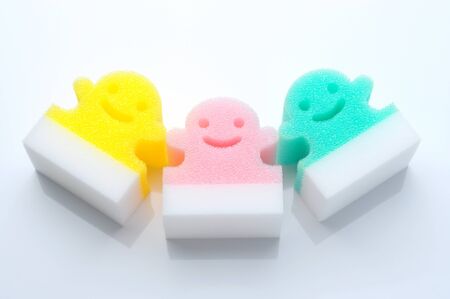 3 baby spongeの写真素材