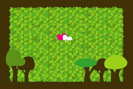 Heart Forestの写真素材